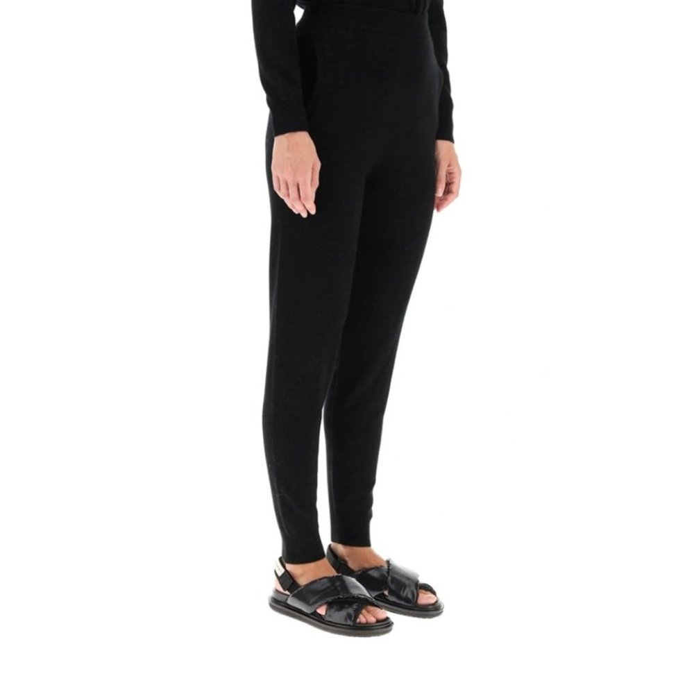 NWT MAX MARA Size XL Delta wool and cashmere sweatpants Black MSRP $320